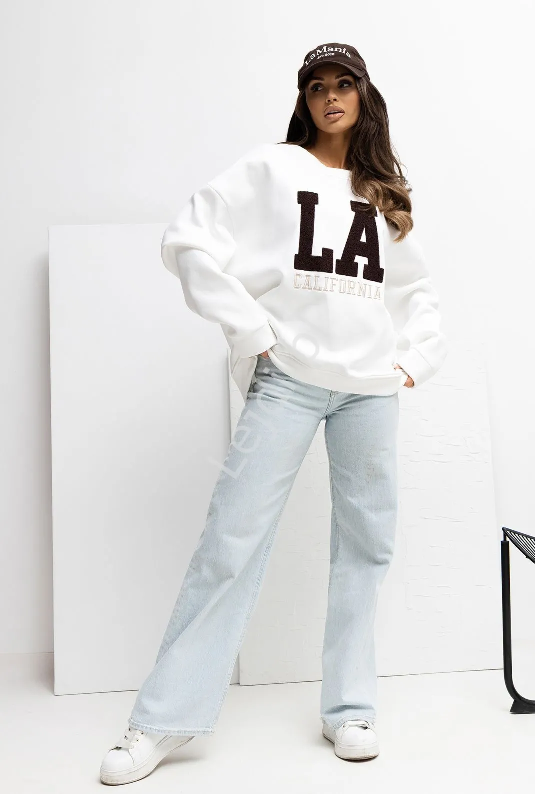 Biała bluza damska LA CALIFORNIA A1035.13