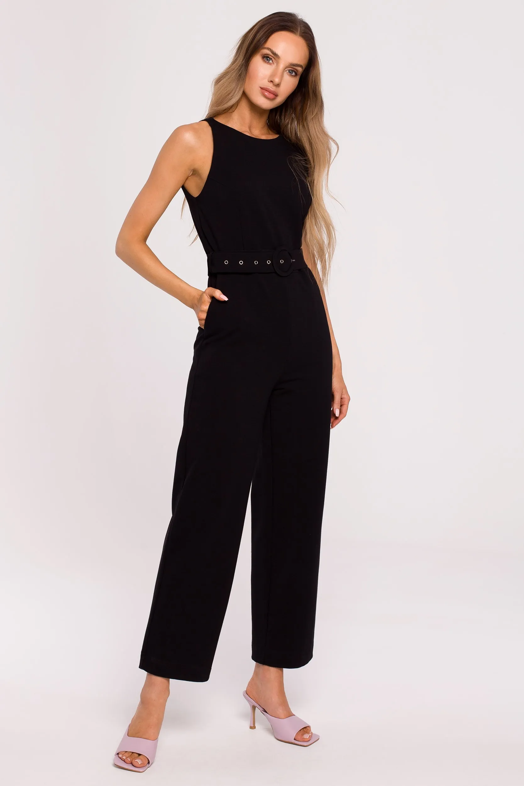 Kombinezon bez rękawów - czarny - Rozmiar: L