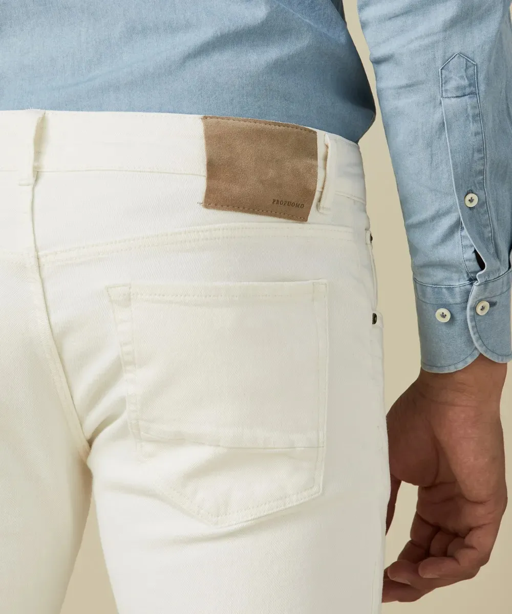 Spodnie jeansy białe Profuomo 31
