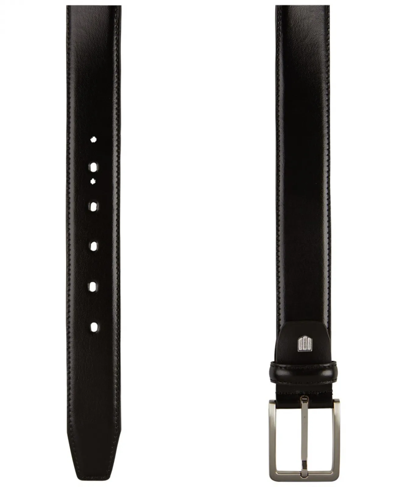 Elegancki czarny pasek skórzany Profuomo 105