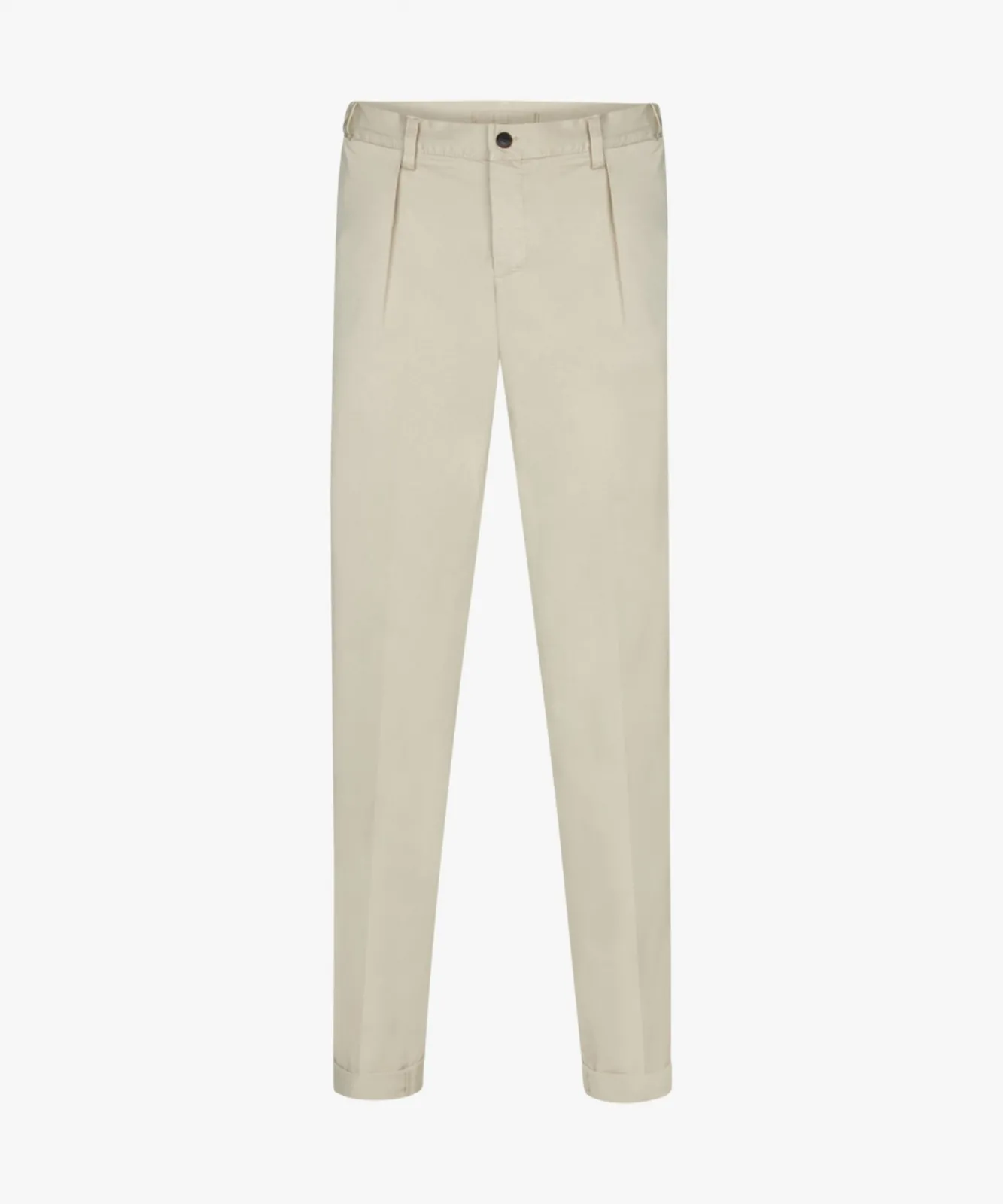 Beżowe spodnie typu chino relaxed fit Profuomo