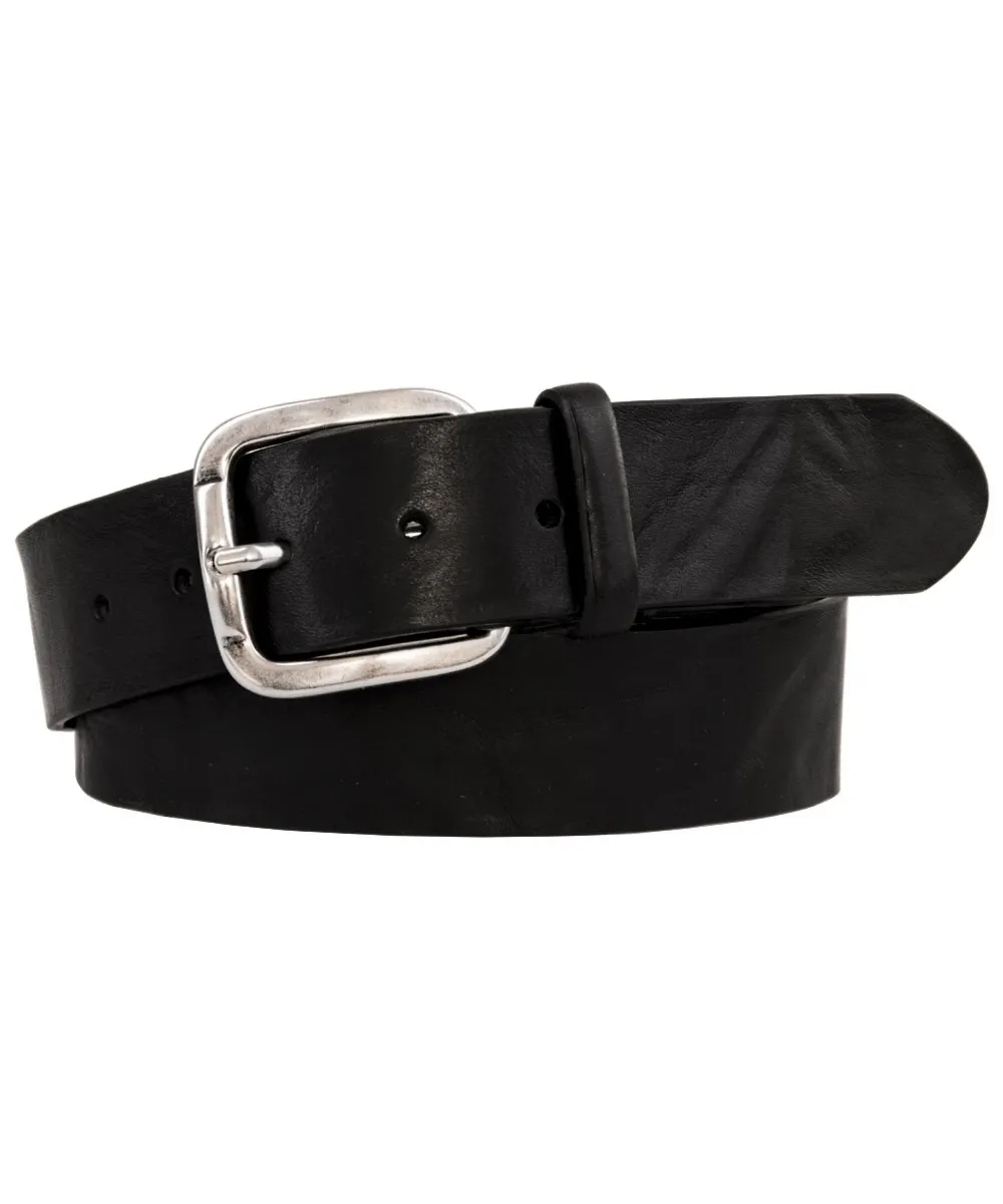 Czarny pasek męski Profuomo w nieformalnym stylu 95