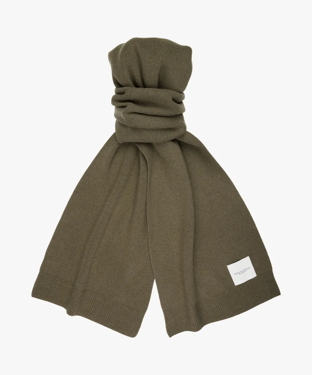 Profuomo szal męski ciemno zielony jesienno-zimowy