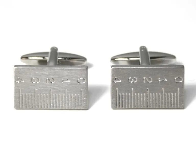 Spinki do mankietów miarka