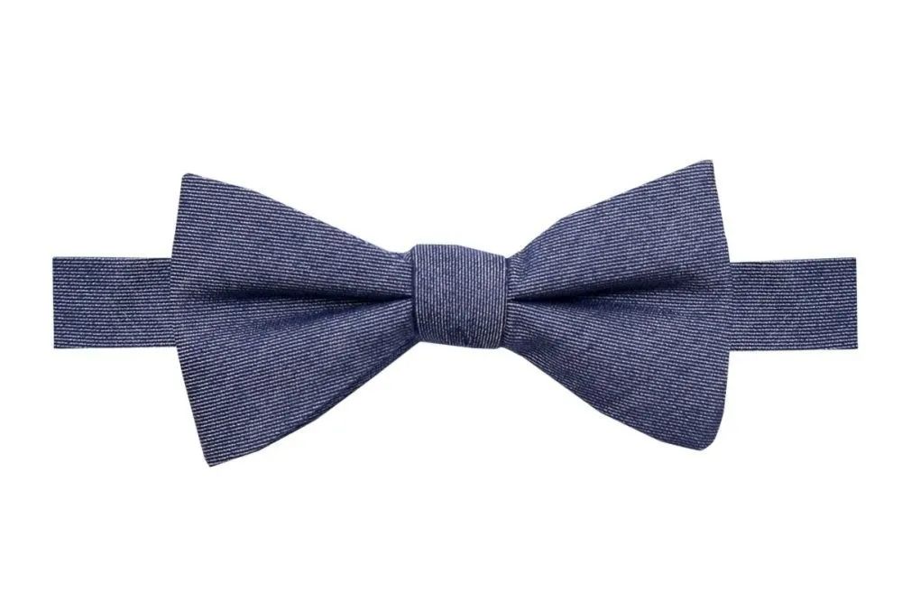 Granatowa muszka wiązana