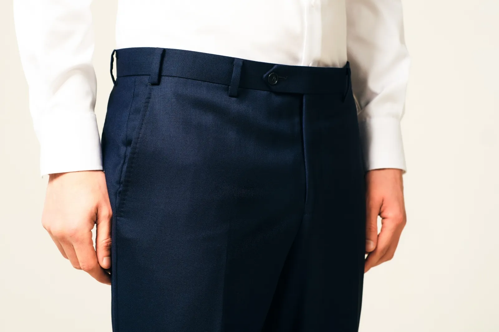 Klasyczne, spodnie garniturowe grantowe BOSTON 64