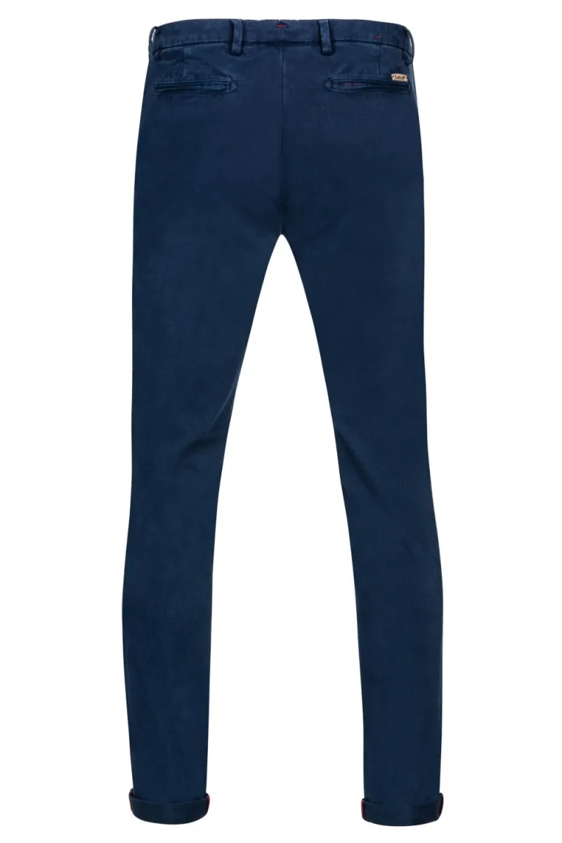 Spodnie męskie granatowe typu chino 46