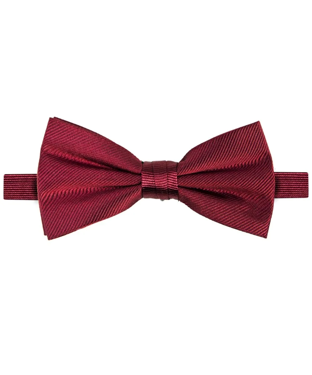 Muszka jedwabna męska w kolorze burgundu