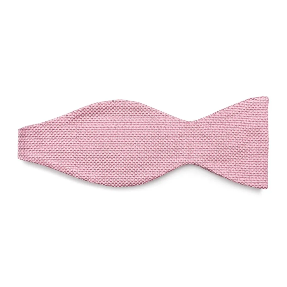 Jasnoróżowa mucha jedwabna wiązana VAN THORN- prosty splot