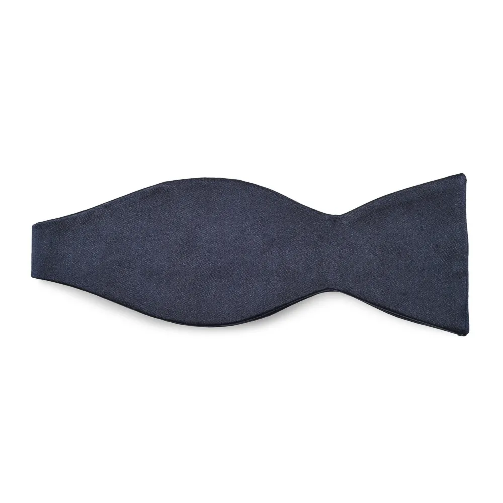 Granatowa jedwabna wiązana mucha VAN THORN