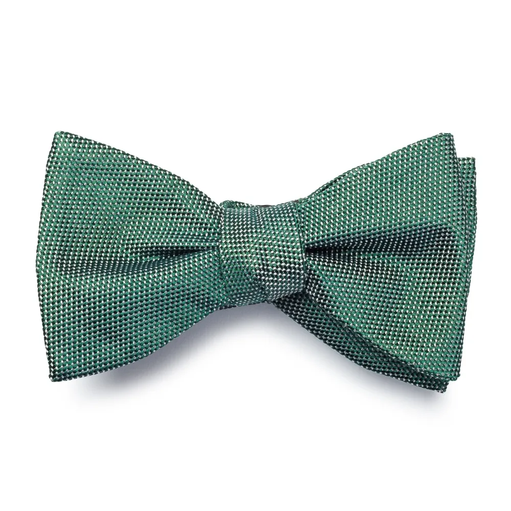 Jedwabna mucha wiązana zielona struktura VAN THORN