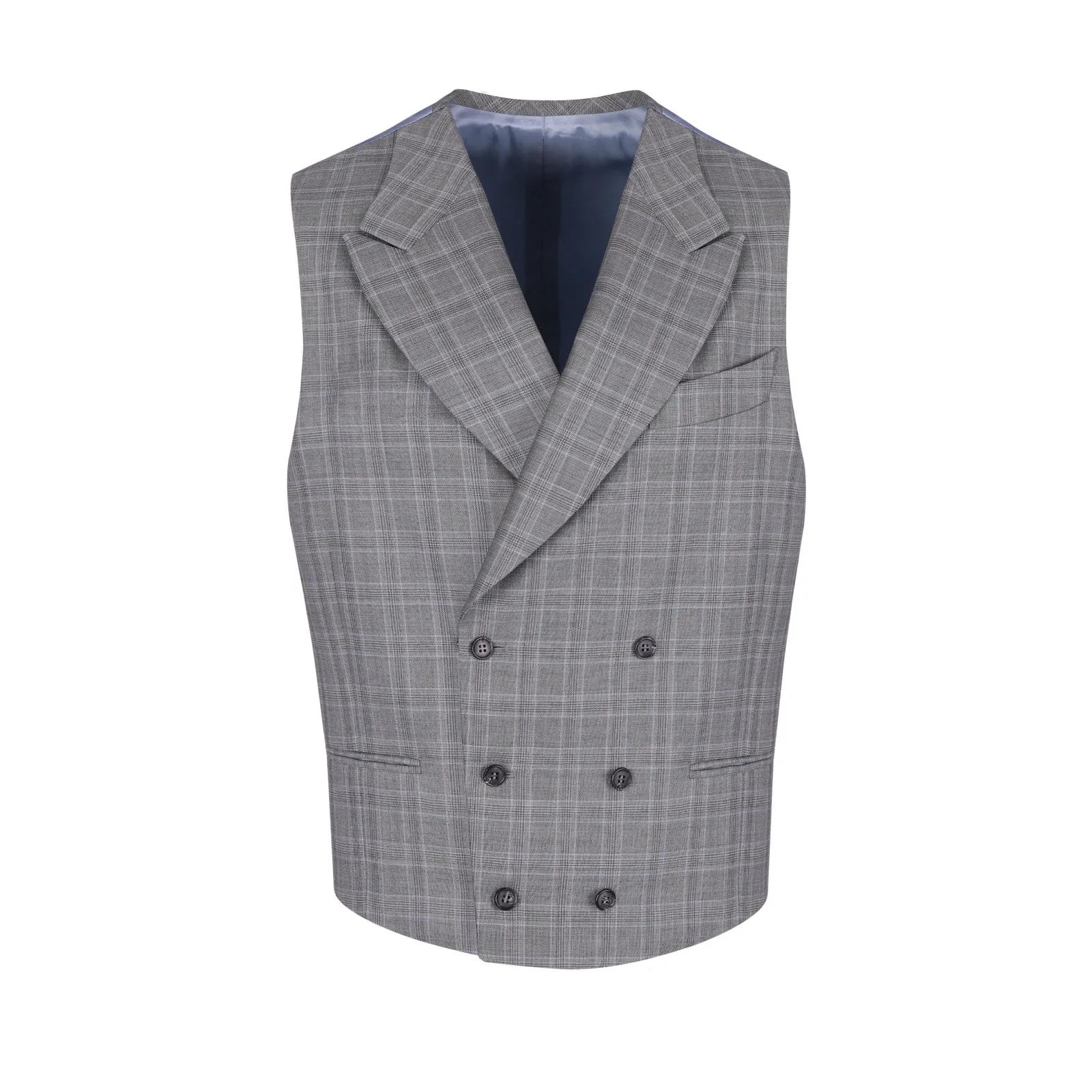 Dwurzędowa szara kamizelka York 56