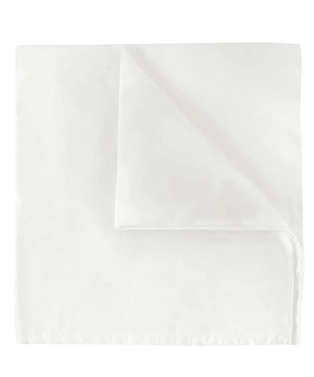 Poszetka jedwabna 32x32cm, kolor śmietankowy