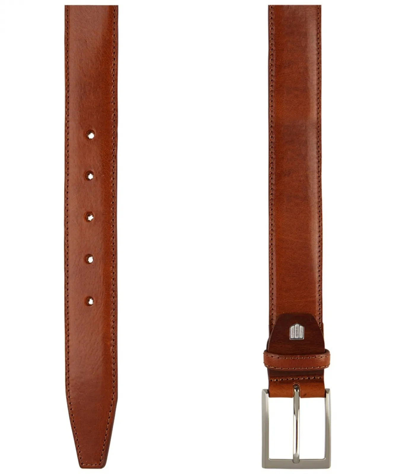 Koniakowy skórzany pasek Profuomo 95