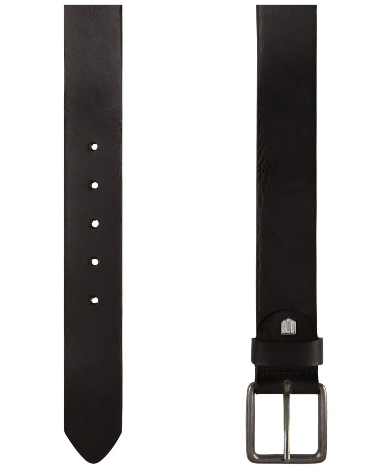 Skórzany pasek Profuomo czarny 110