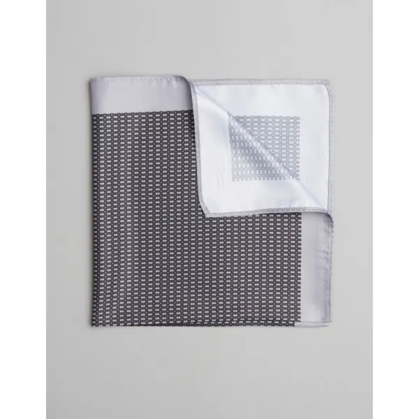 poszetka classico szary mikrowzór 0019