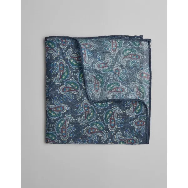 poszetka modal granatowy paisley 0001