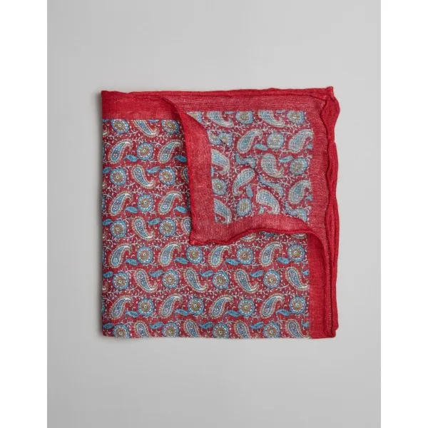 poszetka modal bordowy paisley 0004