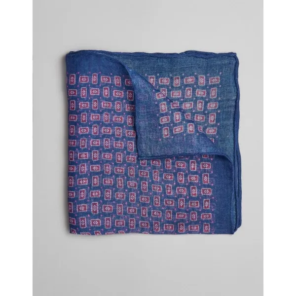 poszetka modal granatowy mikrowzór 0006