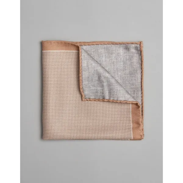poszetka naturale beżowy mikrowzór 0002