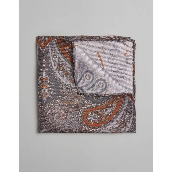 poszetka naturale szary paisley 0003