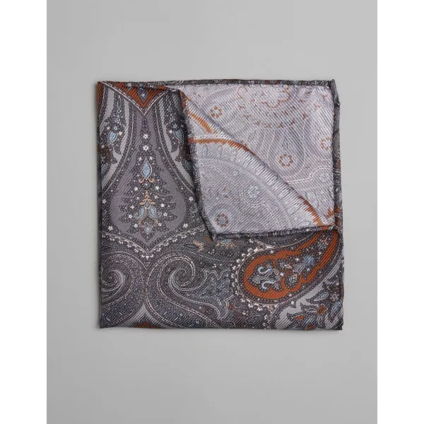 poszetka naturale szary paisley 0005