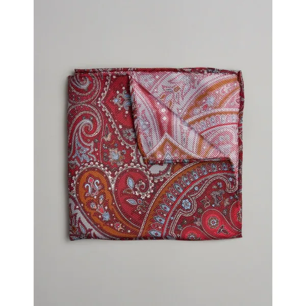 poszetka naturale bordowy paisley 0006