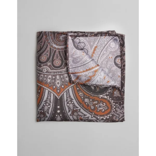 poszetka naturale szary paisley 0007