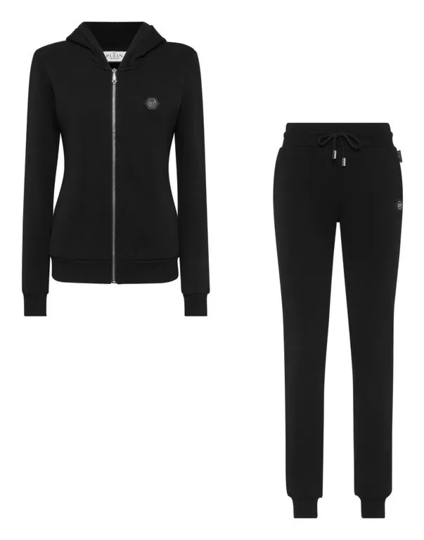 KOMPLET DRESOWY Z KRYSZTAŁOWYM ZDOBIENIEM I LOGO