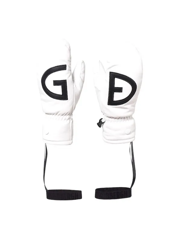 SKÓRZANE RĘKAWICE Z LOGO "BELLO"