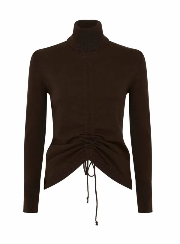 DZIANINOWY GOLF Z MOŻLIWOŚCIĄ DRAPOWANIA