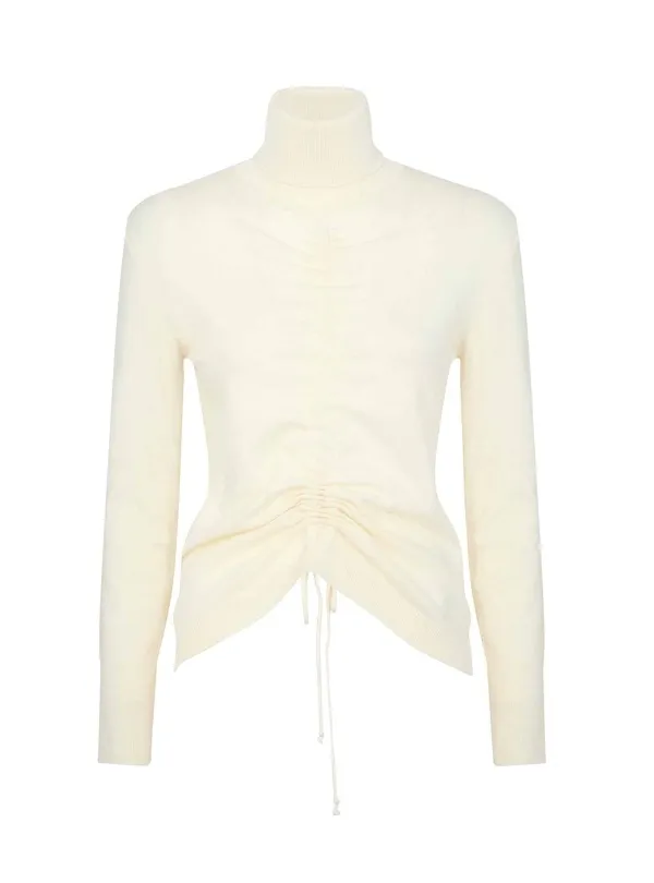 DZIANINOWY GOLF Z MOŻLIWOŚCIĄ DRAPOWANIA