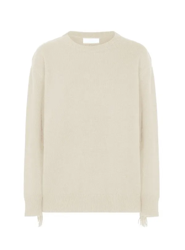 SWETER Z OZDOBNYMI FRĘDZLAMI