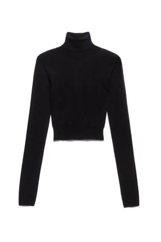 DZIANINOWY GOLF O KRÓTKIM KROJU "VICKI"