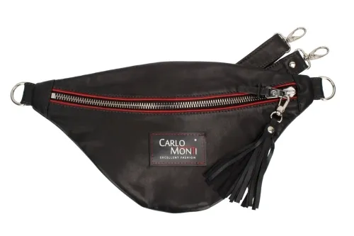 N001 - Saszetka / torebka typu nerka ze skóry naturalnej DORJAN