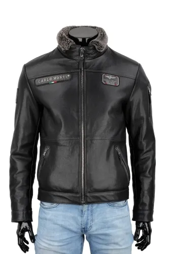 ZOB950 - męska pilotka skórzana czyli militarna kurtka lotnicza DORJAN