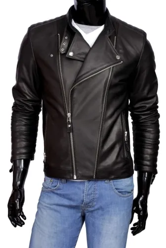 LEO950 - Skórzana Ramoneska Męska DORJAN Bestseller