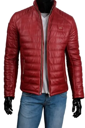 NIK467 - Uniwersalna kurtka skórzana męska Bestseller DORJAN