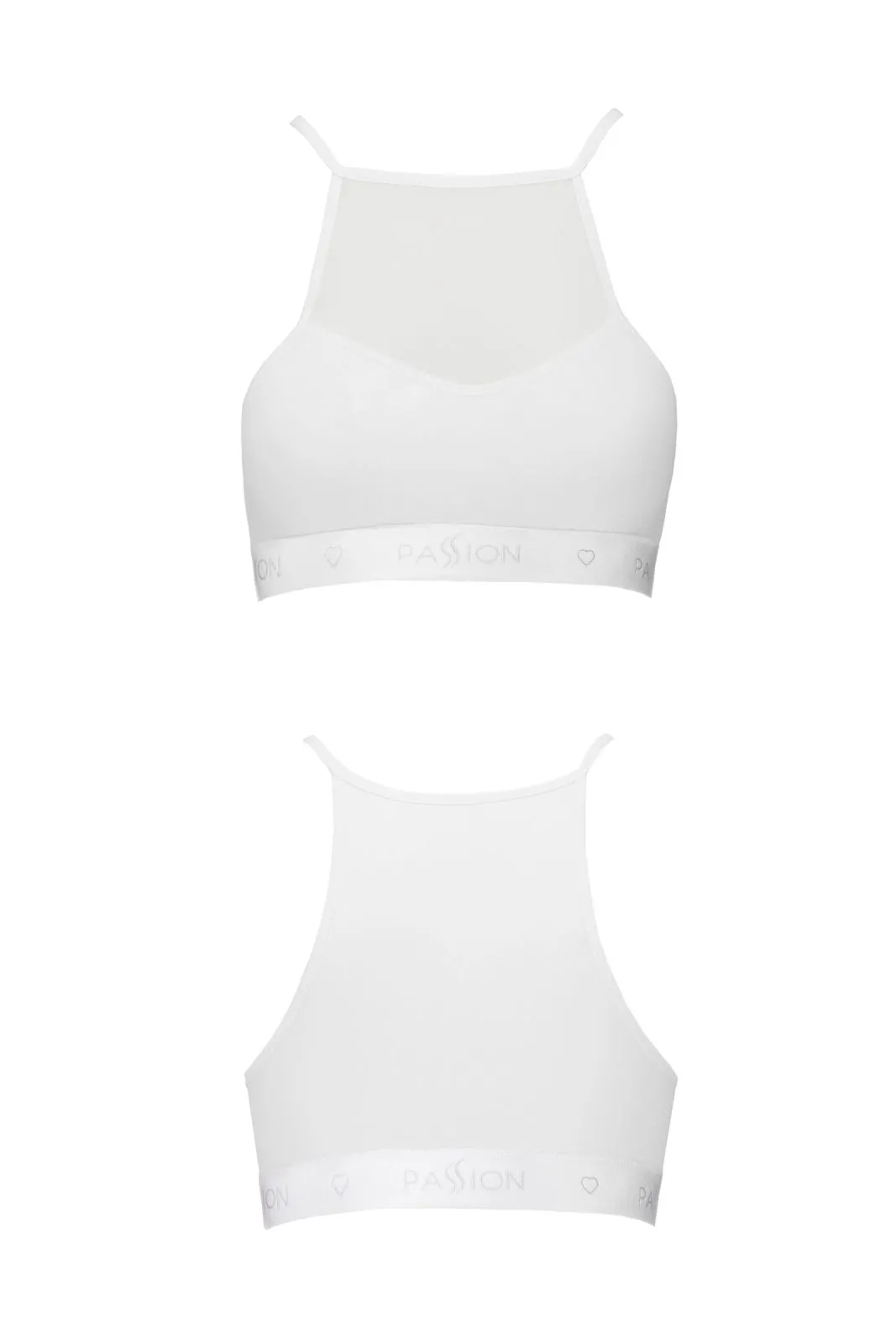 Biustonosz z siatką - PS006 TOP white
