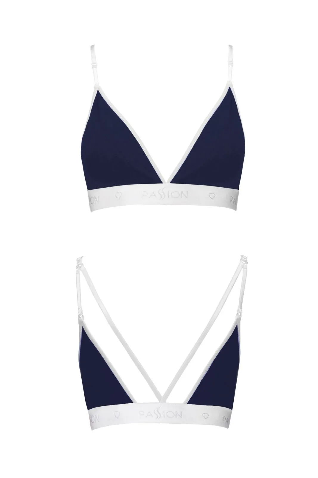 Biustonosz sportowy - PS007 TOP navy blue