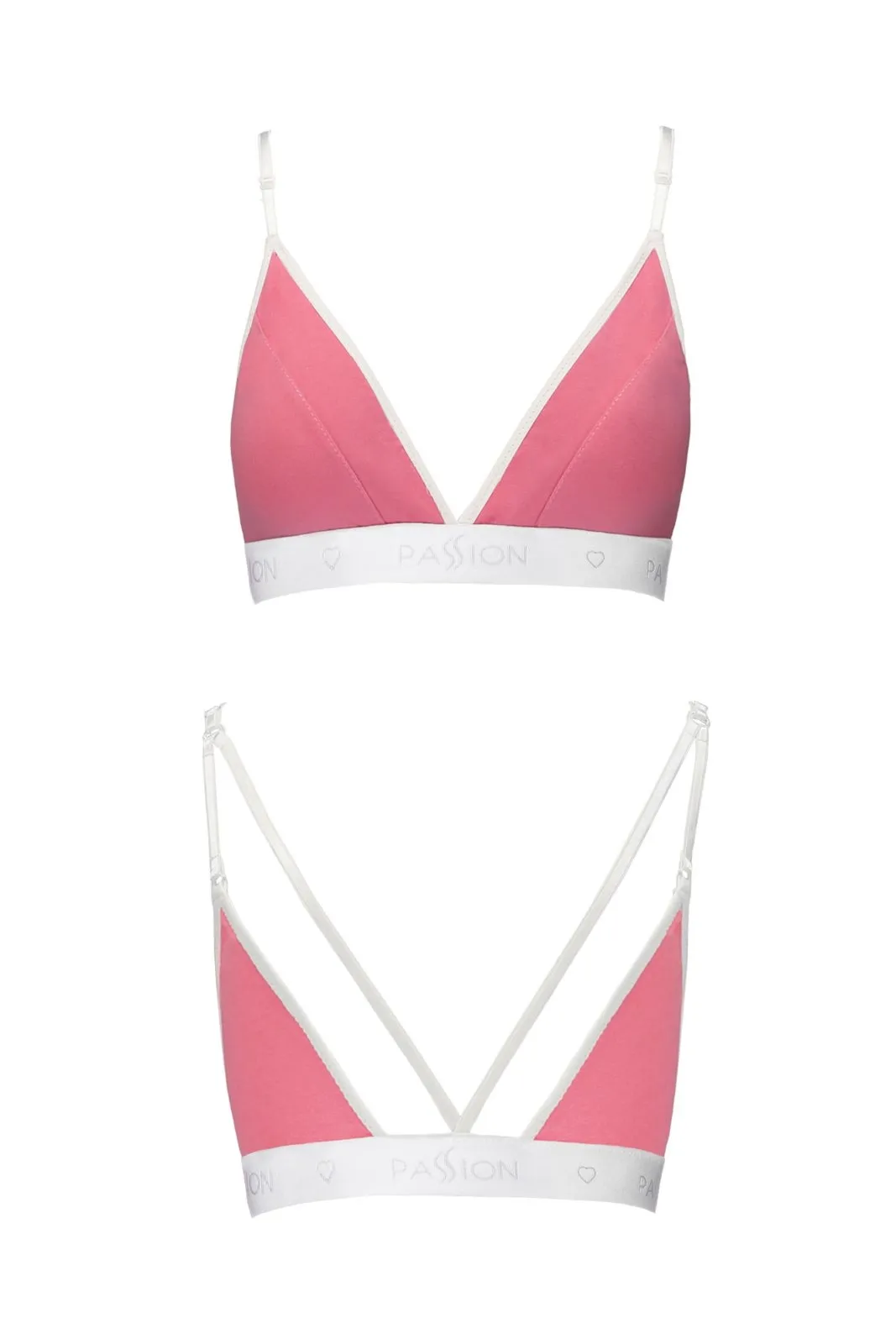 Biustonosz sportowy - PS007 TOP pink
