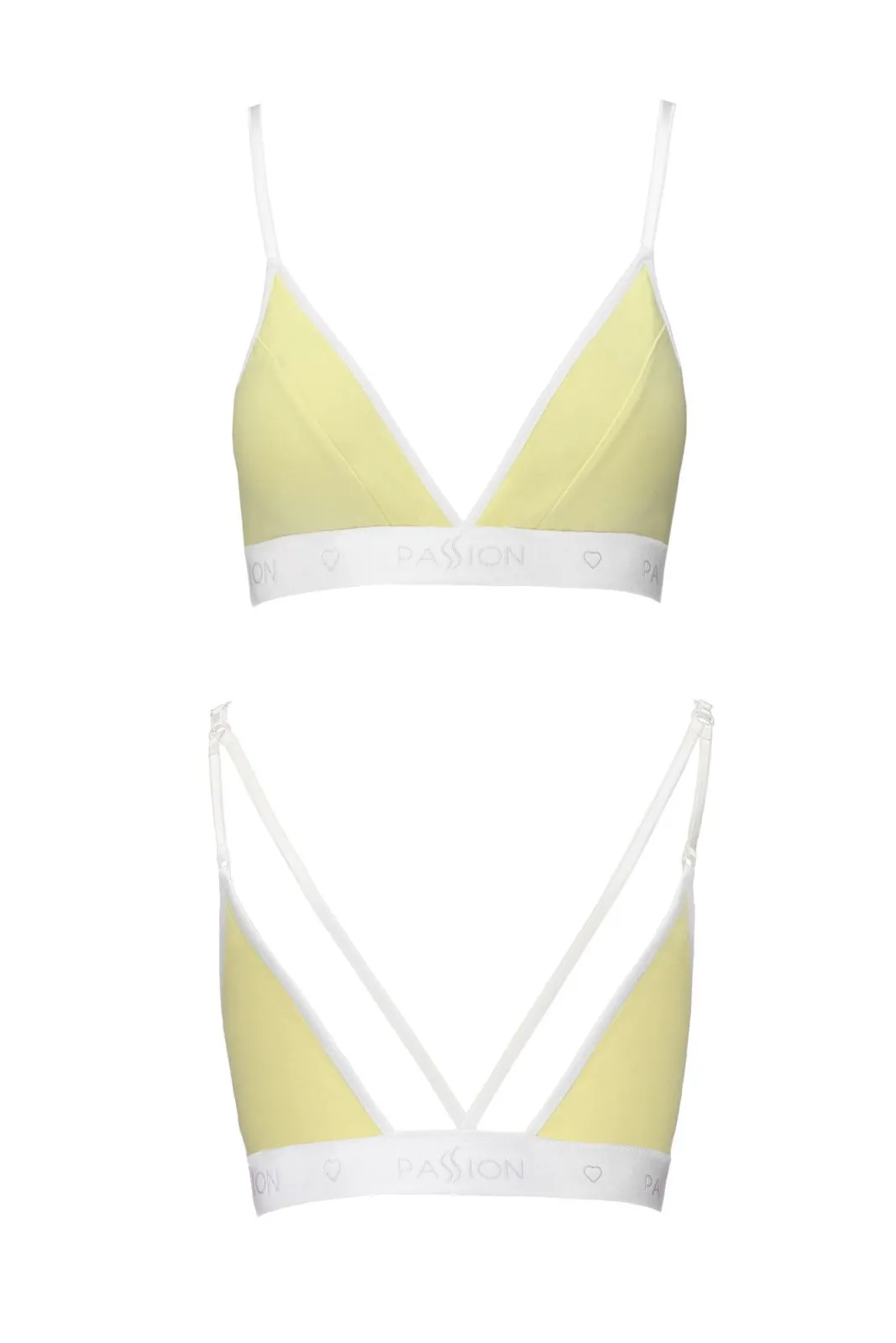 Biustonosz sportowy - PS007 TOP yellow