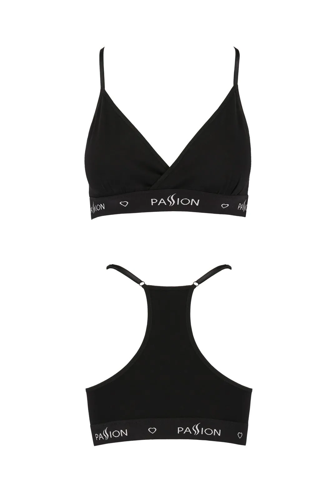 Biustonosz sportowy - PS008 TOP black