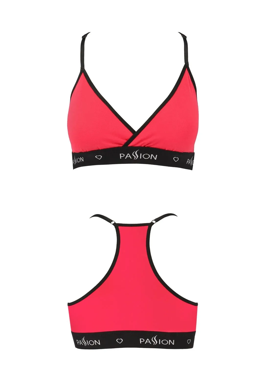 Biustonosz sportowy - PS008 TOP red