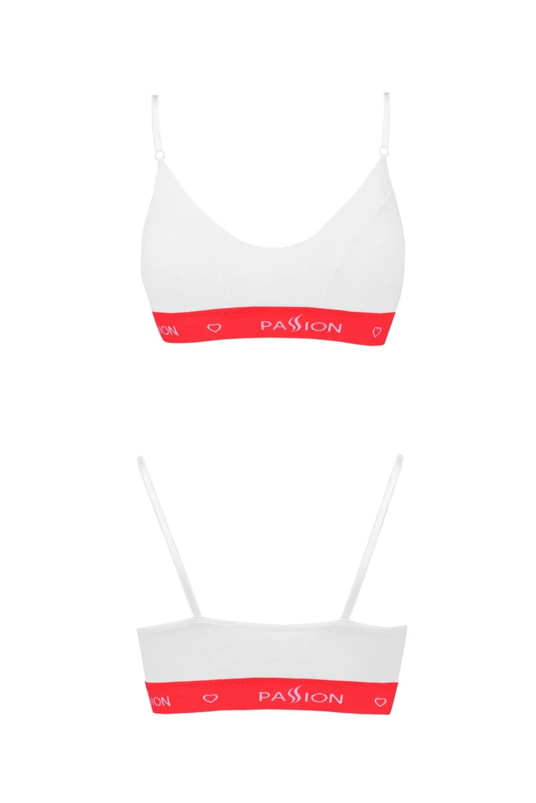 Biustonosz sportowy - PS009 TOP white