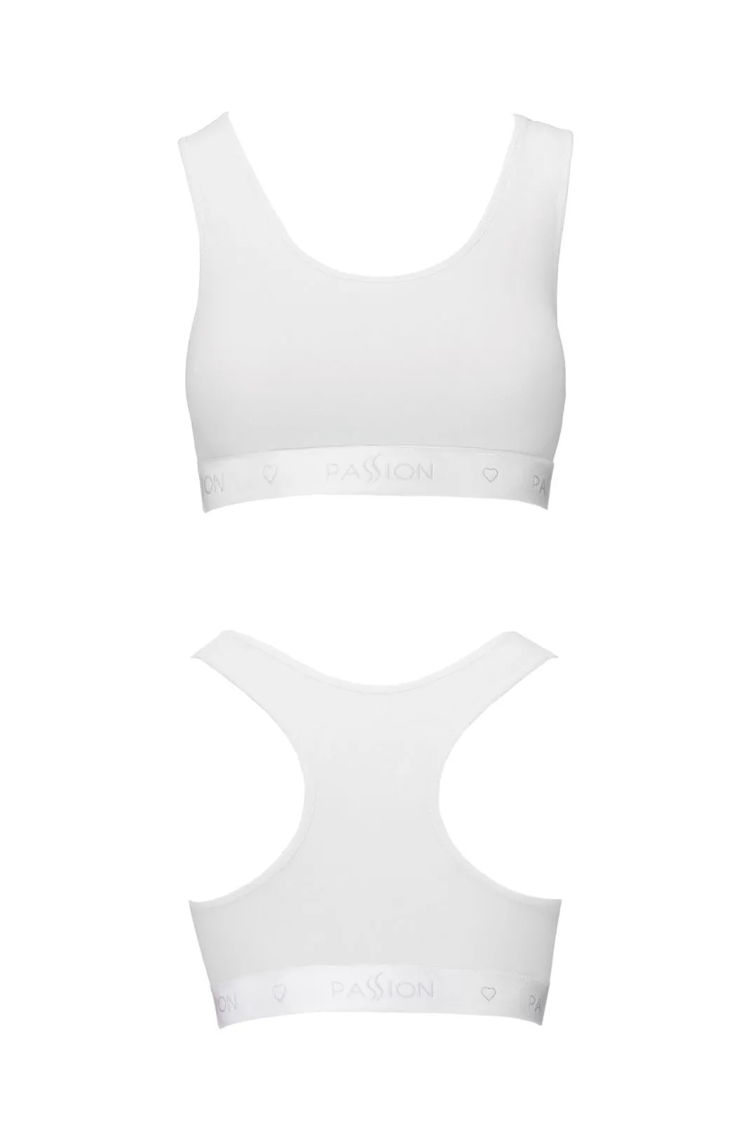 Biustonosz sportowy - PS010 TOP white