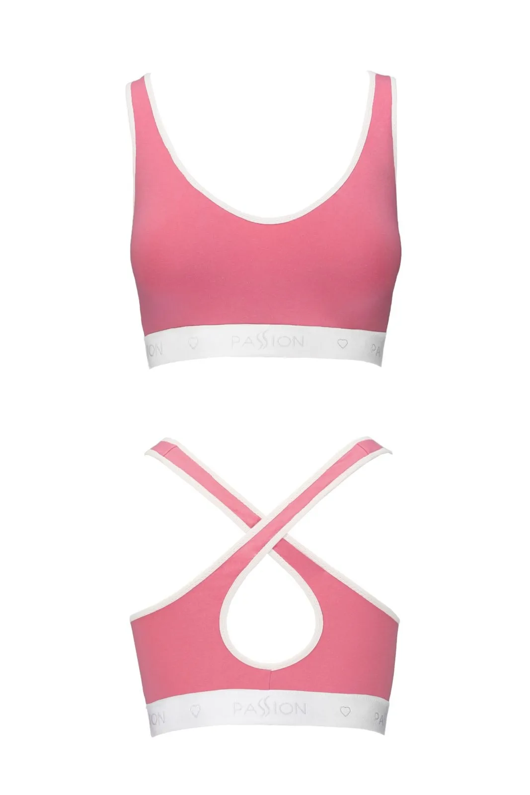 Biustonosz sportowy - PS014 TOP pink
