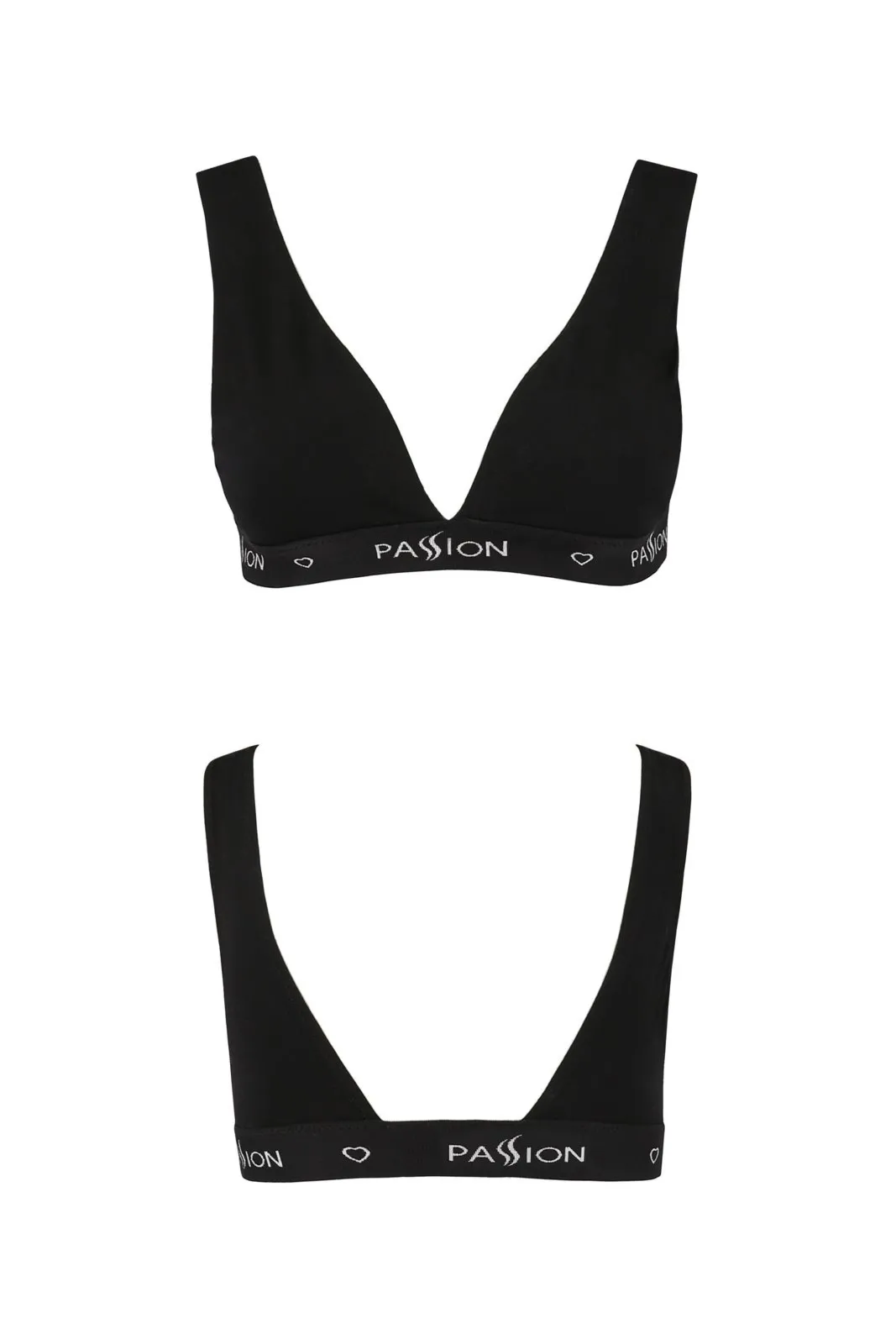 Biustonosz sportowy - PS015 TOP black