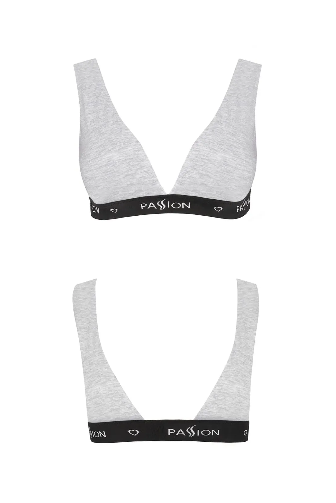 Biustonosz sportowy - PS015 TOP grey