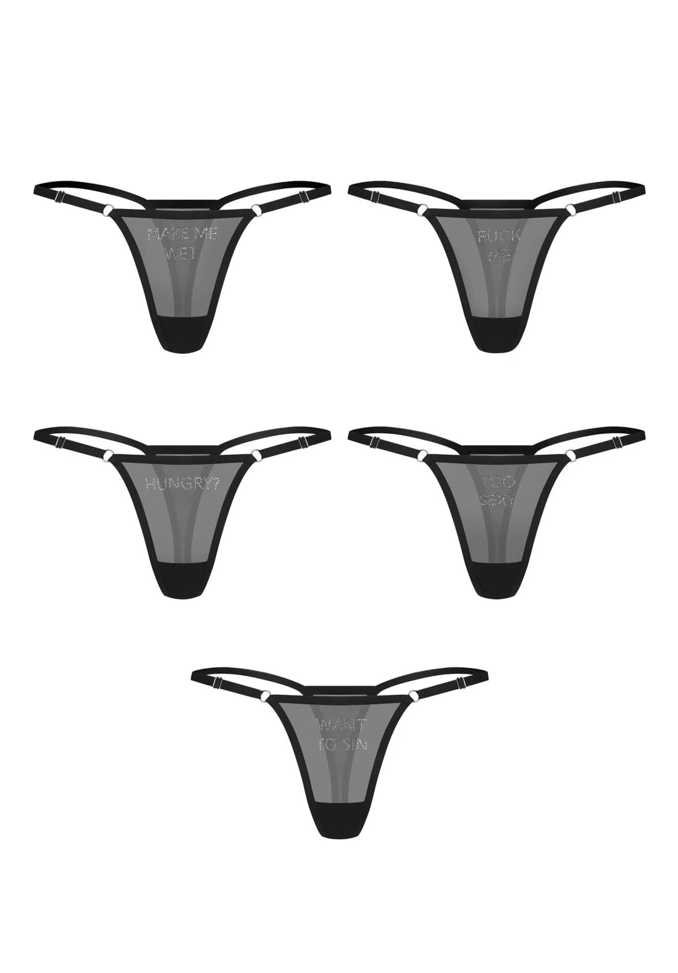 Violami 5-pak stringi  S/M